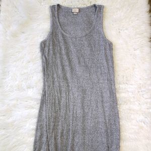 Women's Gray Short Maxi Dress